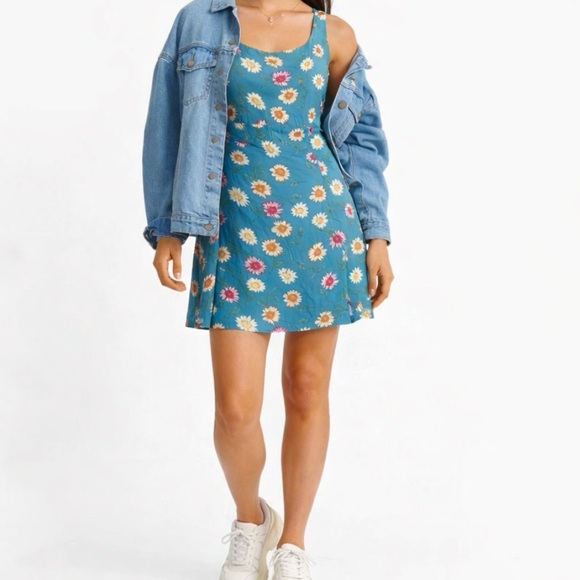 Telluride Clothing Company Dresses & Skirts - VINTAGE TELLURIDE CLOTHING CO 90s Daisy Mini Sun Dress Retro Floral Coquette | 8